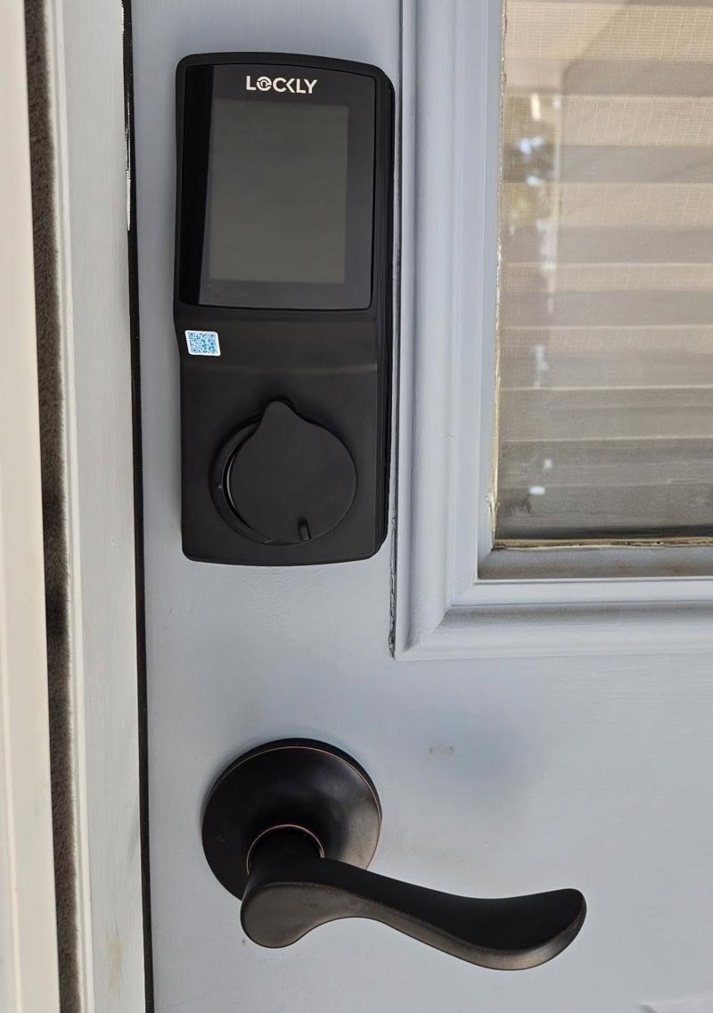 Installing a new lock on a door